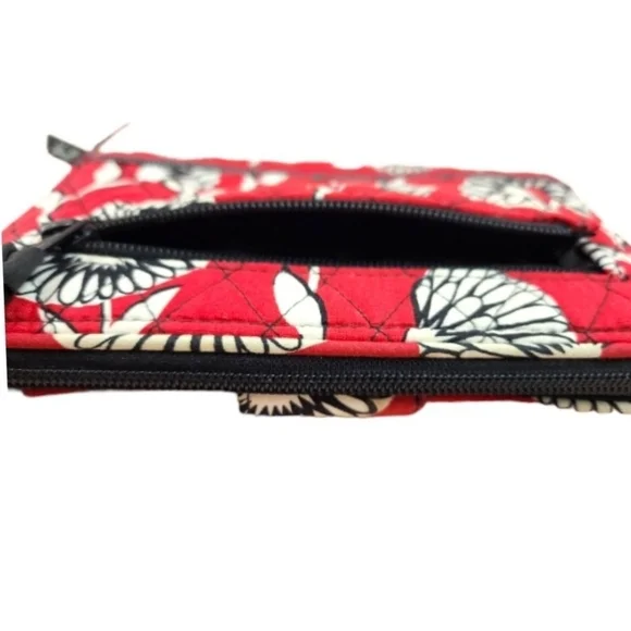 SET Vera Bradley Turn Lock Wallet & Keyring Deco Daisy Retired - Picture 8 of 14